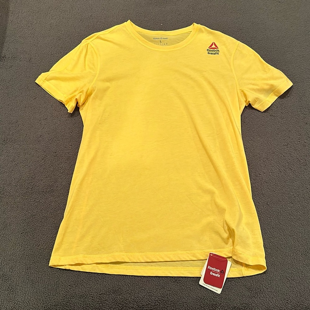 Yellow Reebok CrossFit Tee NWT ⚠️